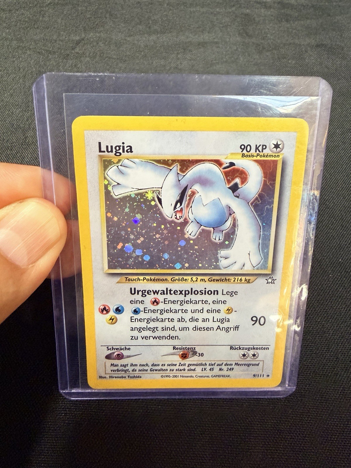 LUGIA HOLO POKEMON 9/111 NEO GENESIS 2001 GERMAN LUGIA HOLO POKEMON 9/111 NEO GENESIS 2001 GERMAN