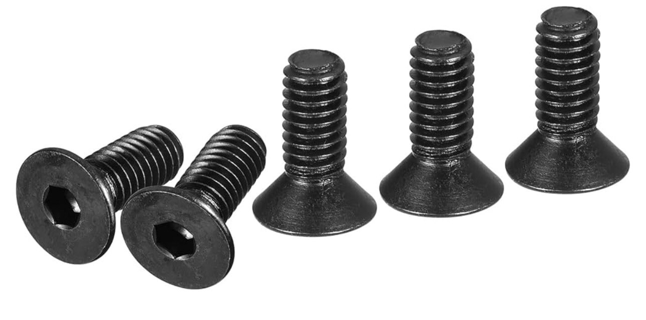 M5-0.8 x 15mm Steel Flat Socket Head Cap Screw 1000 Pieces