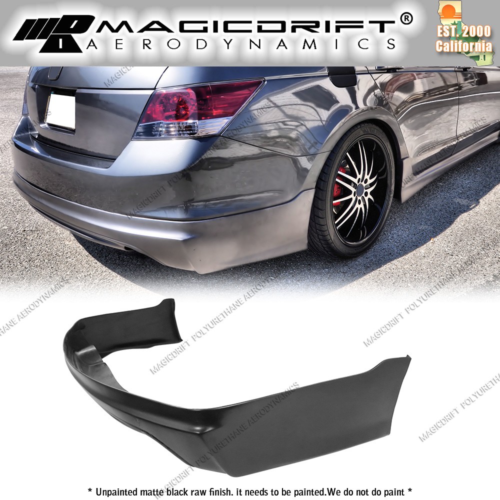 For 08-10 Honda Accord MUG Style Rear Bumper Lip Spoiler PU