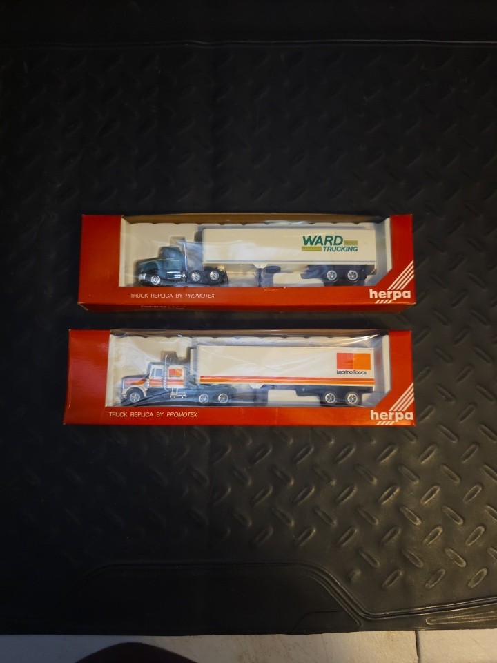 Lot of New Old Stock Herpa 1:87 Scale Tractor Trailers Ward Trucking Leprino