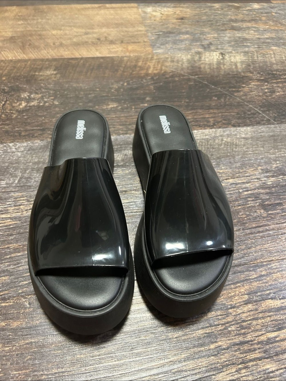 Melissa Black Platform Slide Sandals Melissa Black Platform Slide Sandals