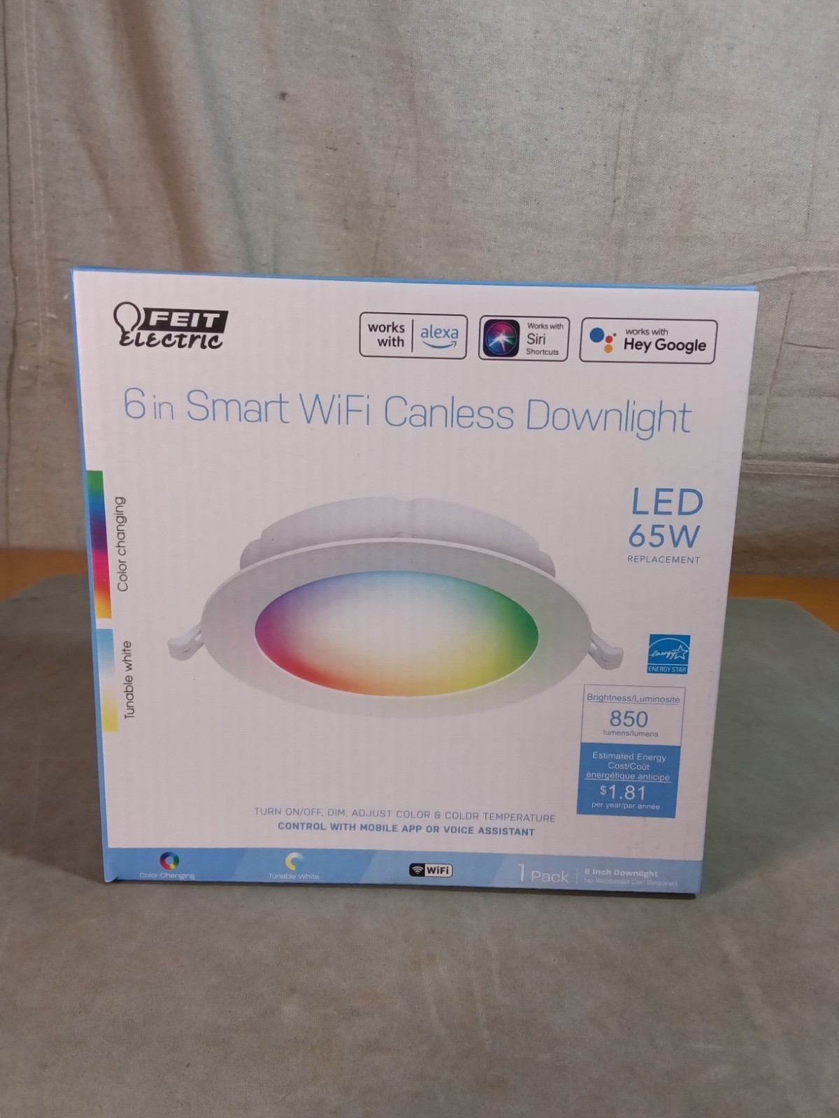 Feit Electric 6-Inch Smart WiFi Canless Downlight