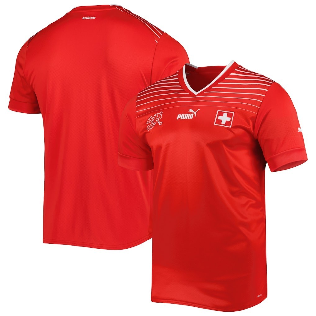 PUMA Switzerland Home Red 2022/23 Soccer Jersey PUMA Switzerland Home Red 2022/23 Soccer Jersey