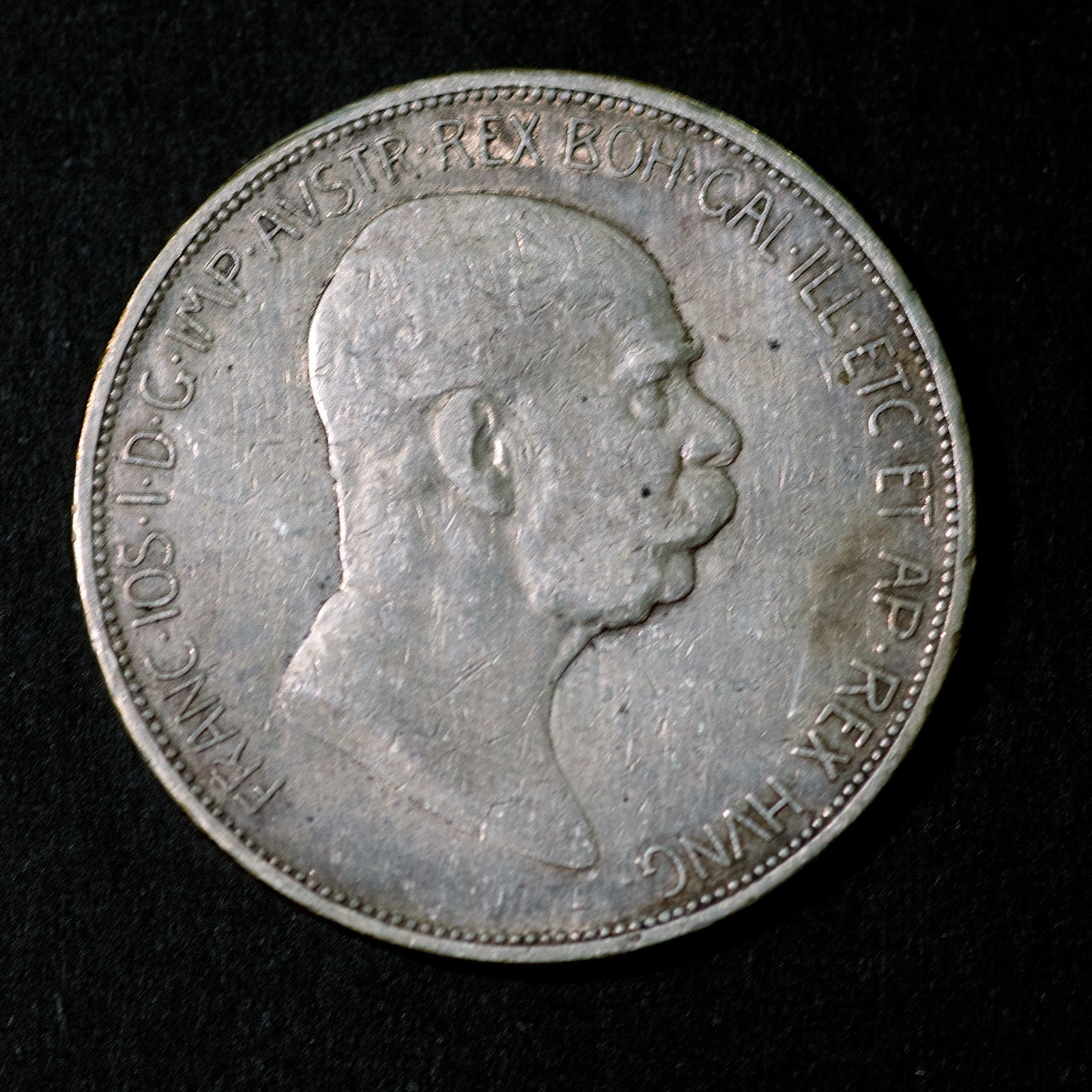 1908 Austria 5 Corona Silver Coin Franz Joseph 60th Anniversary KM#2809 FREE S&H