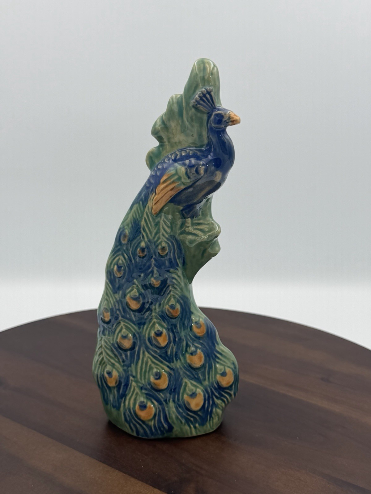Rosemeade Pottery Peacock Bud Vase North Dakota HTF