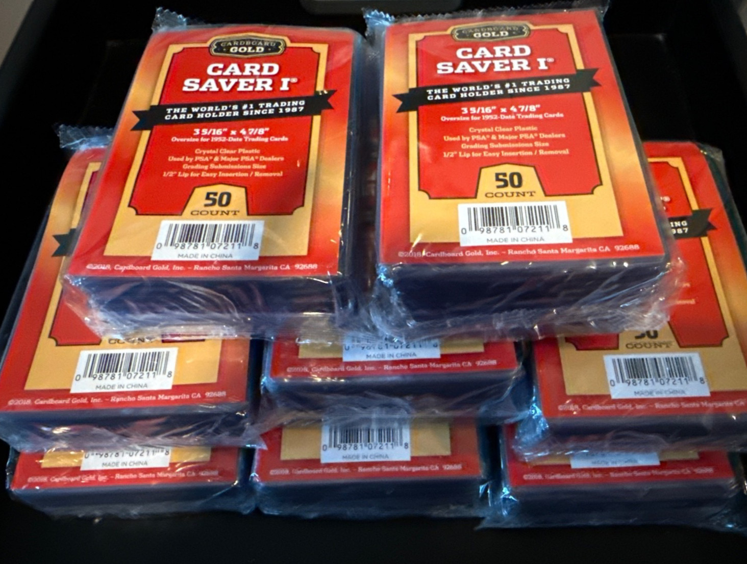 (400) New CBG Card Saver 1 One Cardboard Gold 8 packs x 50