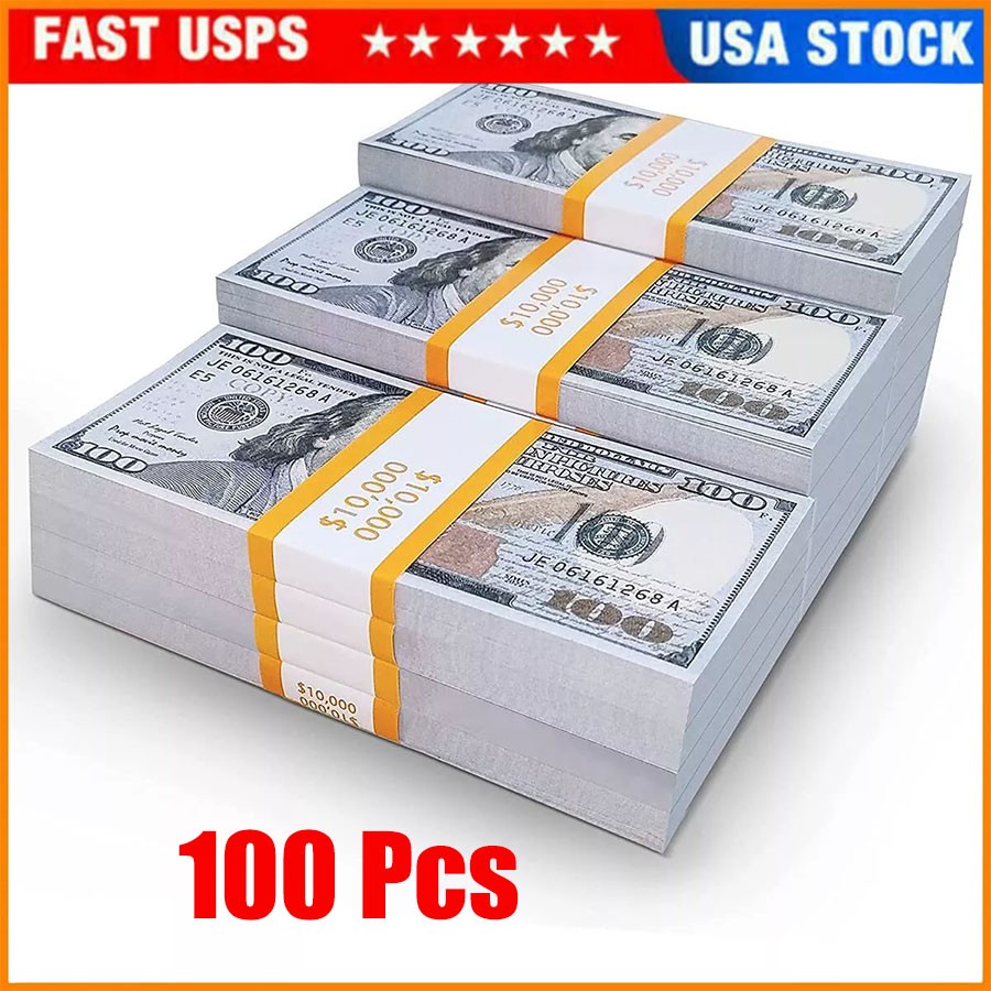 100-1000Pcs Prop Fake Looks Best Toys Money For Pretend Play Birthday Party