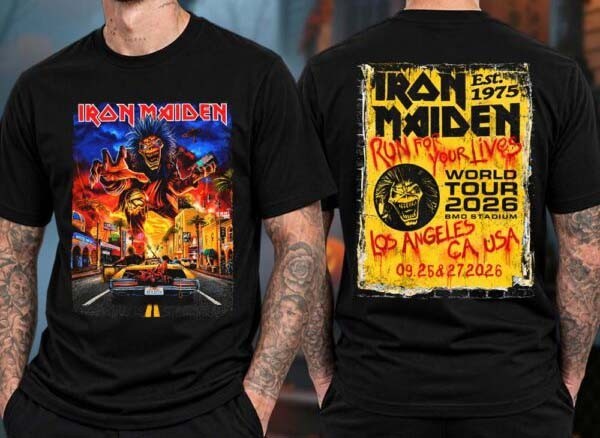 🔥HOT Iron Maiden BMO Stadium Los Angeles CA Sept 26 27 2026 Two Sided Reprint 🔥HOT Iron Maiden BMO Stadium Los Angeles CA Sept 26 27 2026 Two Sided Reprint