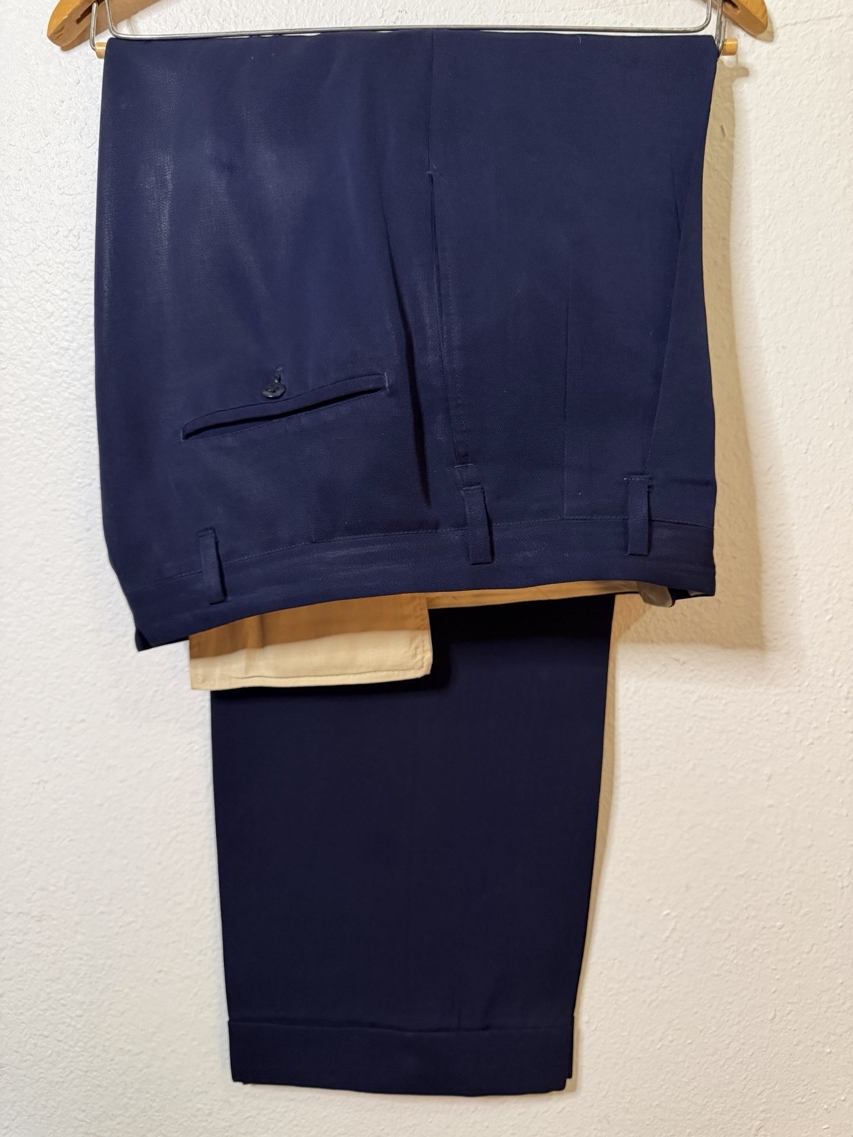 True Vintage 1950s Purple Gaberdine Slacks 31x29 Pleated True Vintage 1950s Purple Gaberdine Slacks 31x29 Pleated
