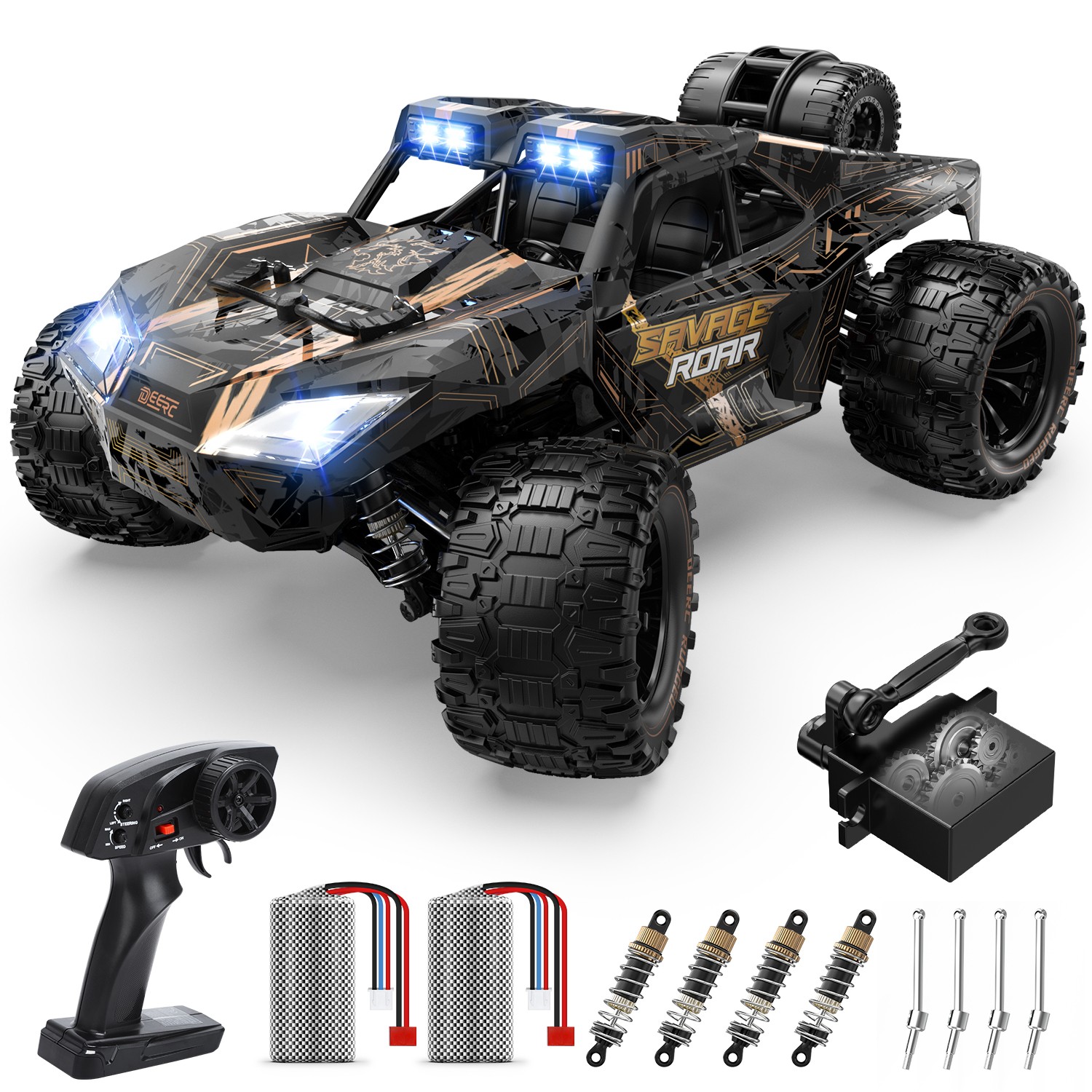 DEERC 9005E 4WD 1:14 RC Car 40KM/H High Speed RC Monster Truck Offroad