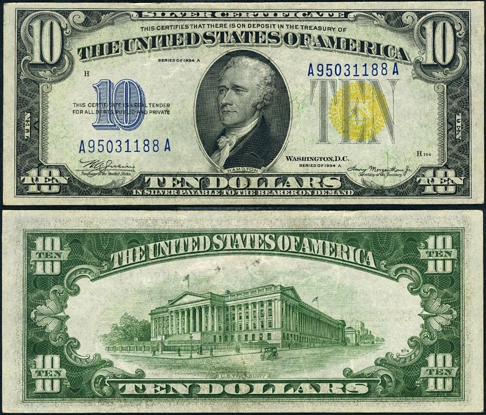 FR. 2309 $10 1934-A North Africa Note A-A Block XF