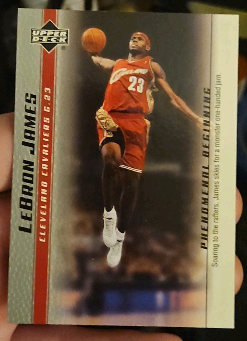 2003-04 Upper Deck Lebron James Phenomenal Beginning - LeBron James #5 (RC) 2003-04 Upper Deck Lebron James Phenomenal Beginning - LeBron James #5 (RC)