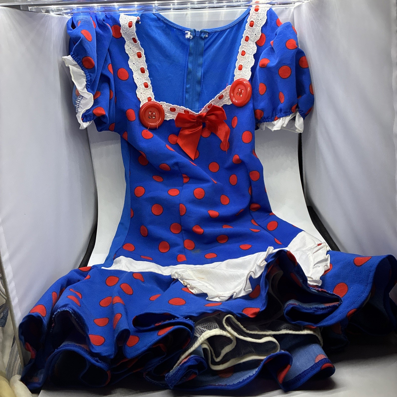 Sexy Raggedy Ann Vintage Costume No Stockings. Medium Size Dress.