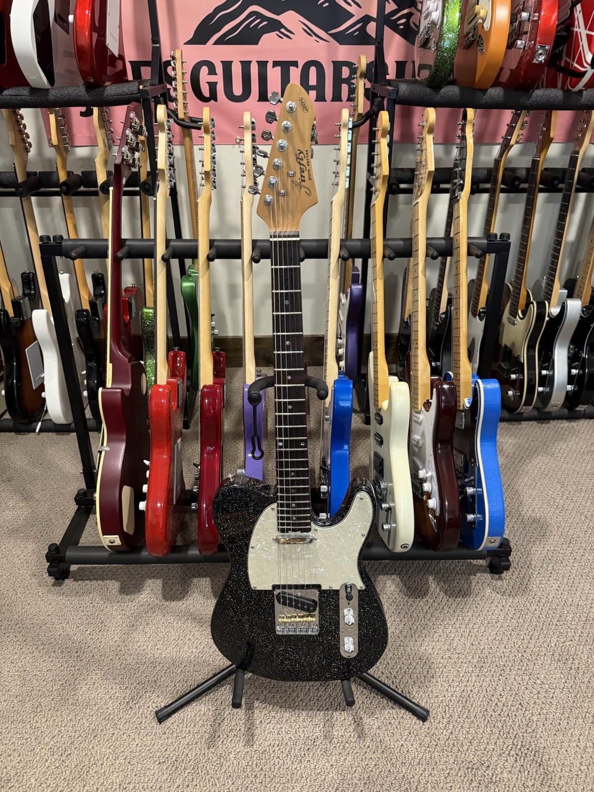 Firefly FFTL Black Sparkle Tele Style Electric Guitar Firefly FFTL Black Sparkle Tele Style Electric Guitar