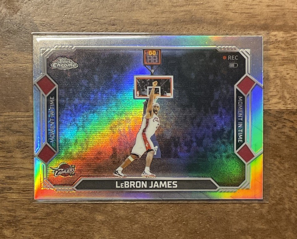 2025-26 Topps Chrome Update Series Moment in Time LeBron James #MT-13 Refractor 2025-26 Topps Chrome Update Series Moment in Time LeBron James #MT-13 Refractor