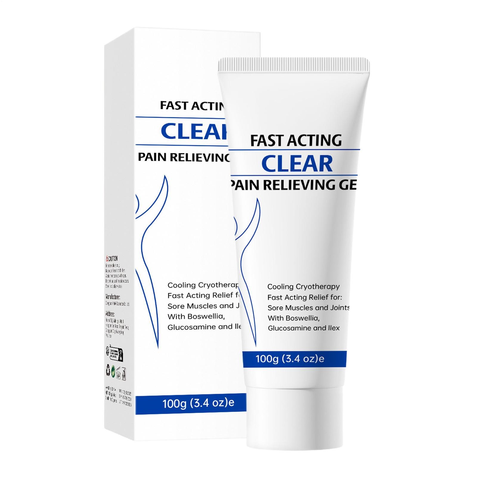 Soothing Cooling Gel 100g, Relieving Body Gel for All Skin Types