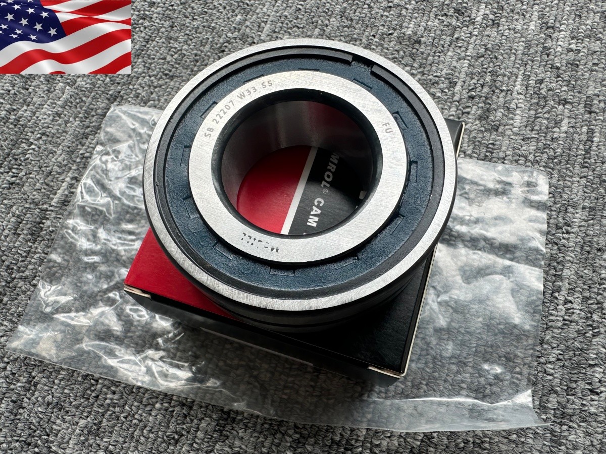 New For McGill SB22207W33SS Spherical Roller Bearing Straight Bore Double Sealed