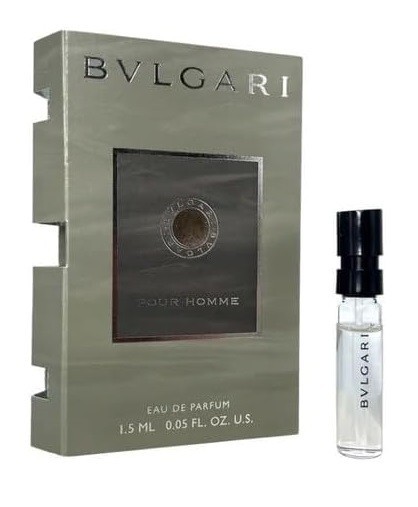 1 Sample Vial BVLGARI POUR HOMME for Men 0.05 oz 1.5 ml Eau de Parfum Spray NEW