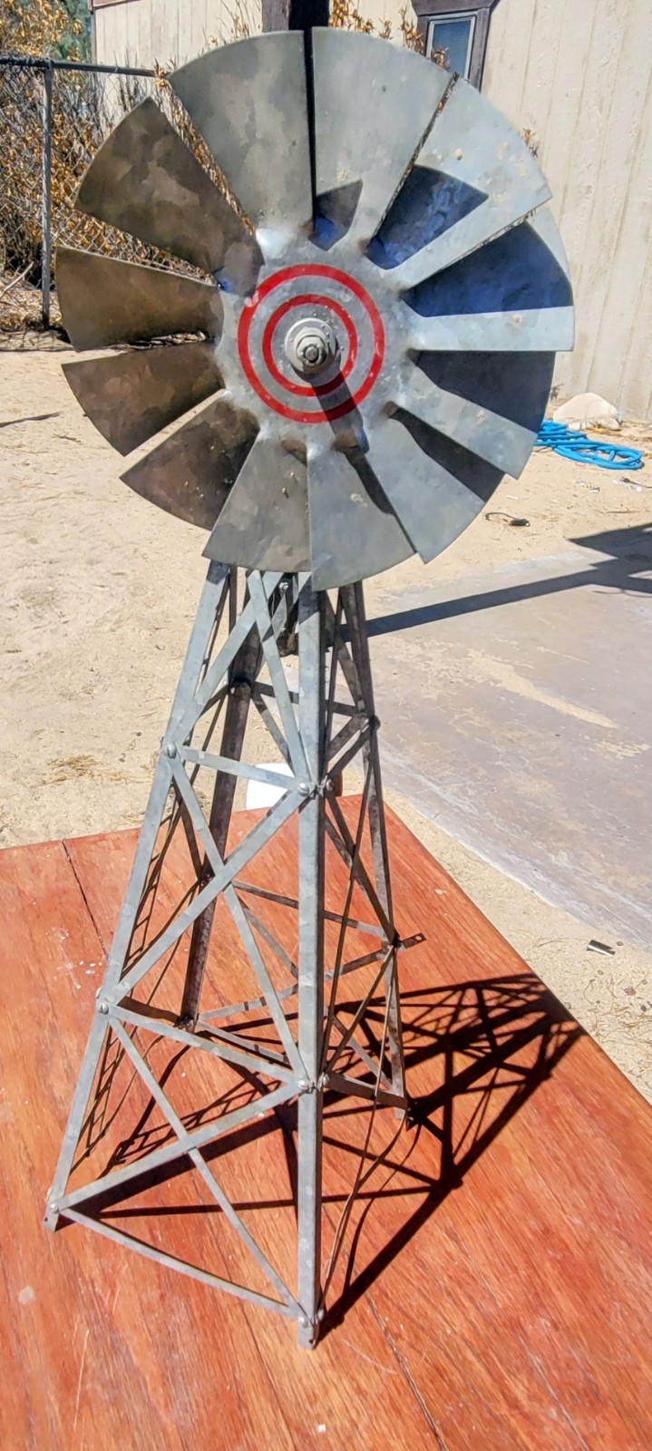 Vintage Windmill Model Galvanized Steel 17\