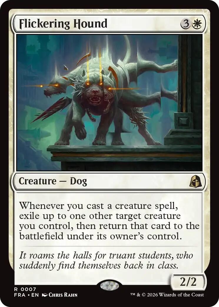 MTG FRA R Flickering Hound #7 NM