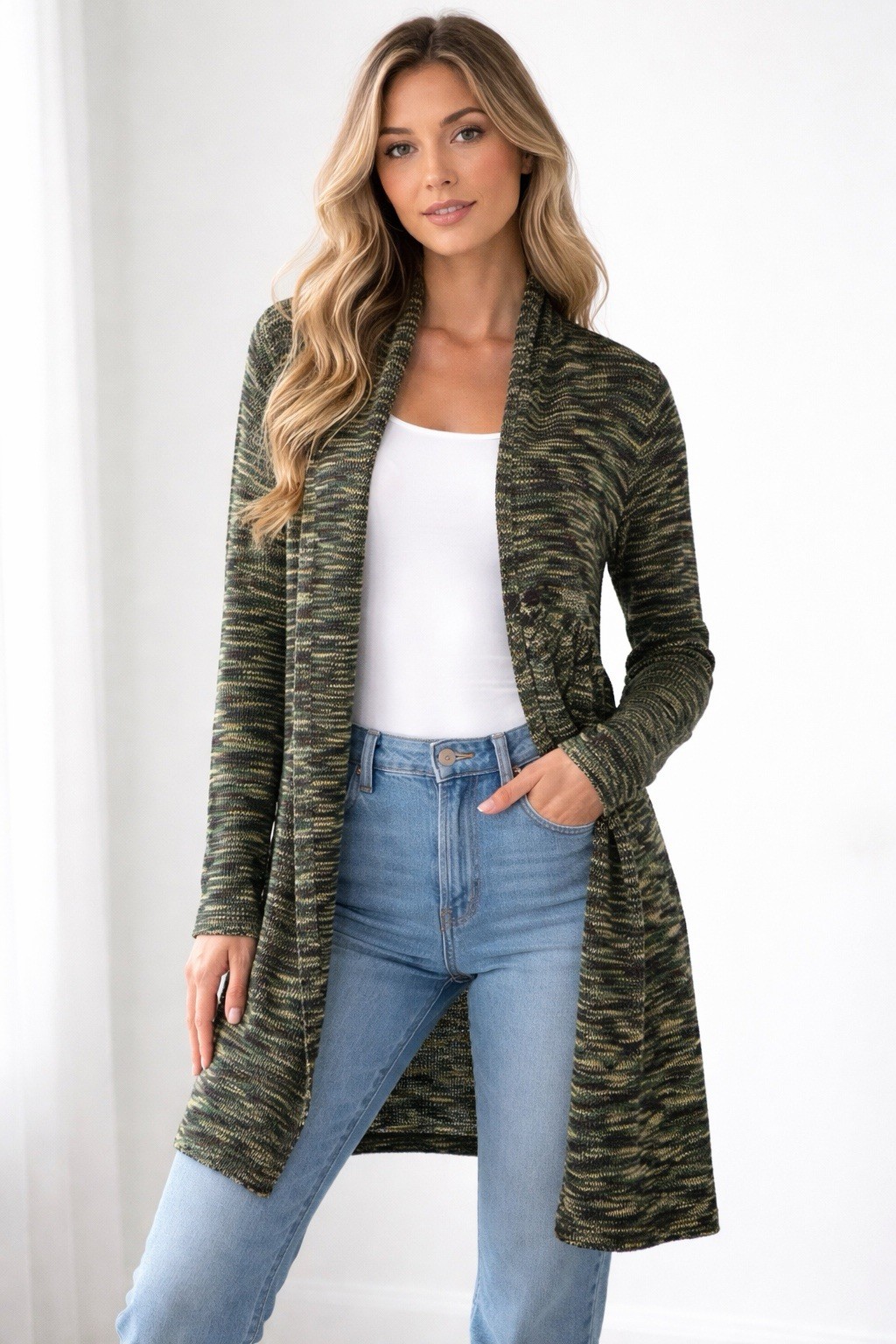 The Limited Outback Red Camo Spacedye Light Knit Cardigan Sweater Size S Belted The Limited Outback Red Camo Spacedye Light Knit Cardigan Sweater Size S Belted
