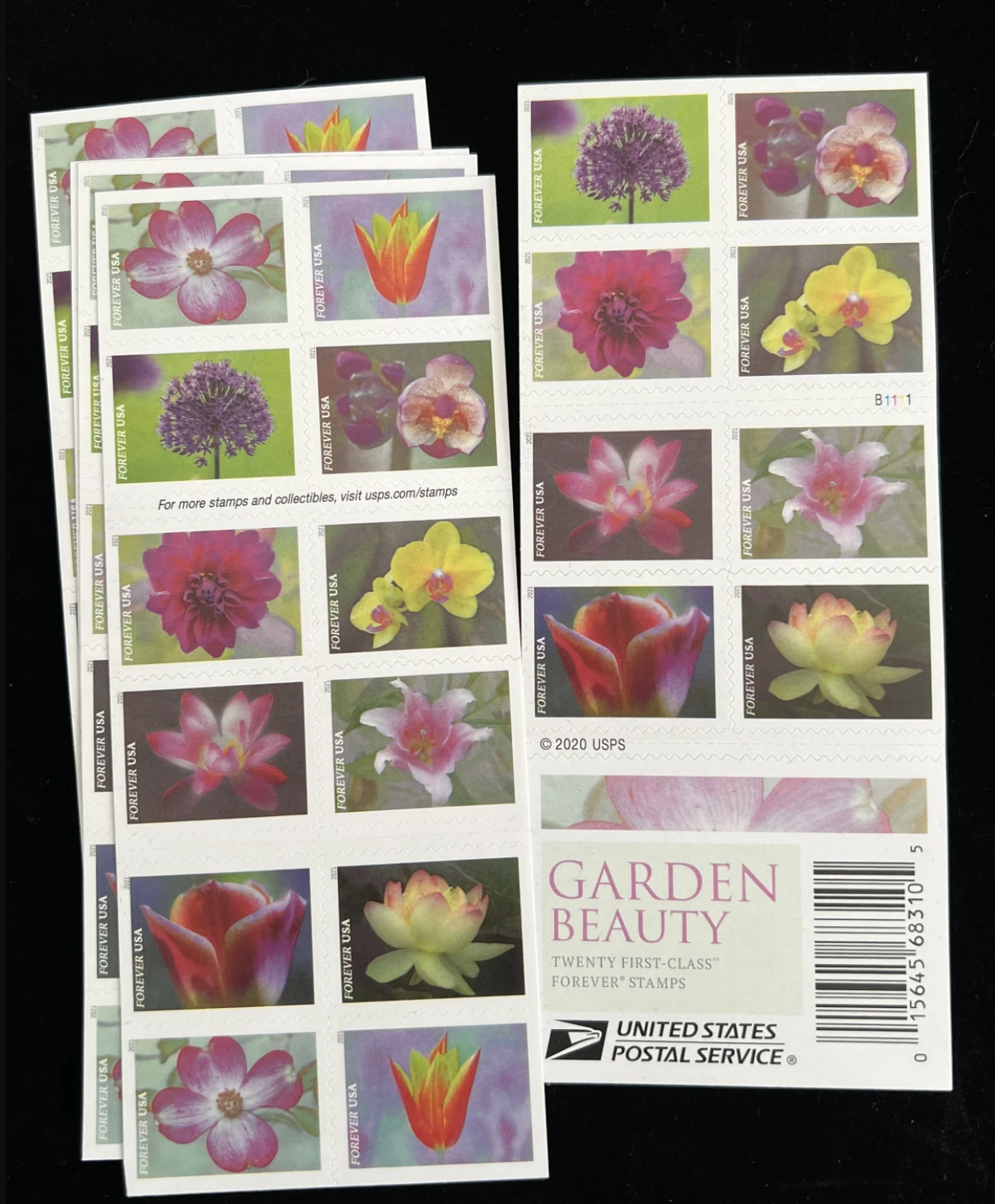 usps garden beauty stamps forever 10 sheets / 200 pcs Mint Never Hinged