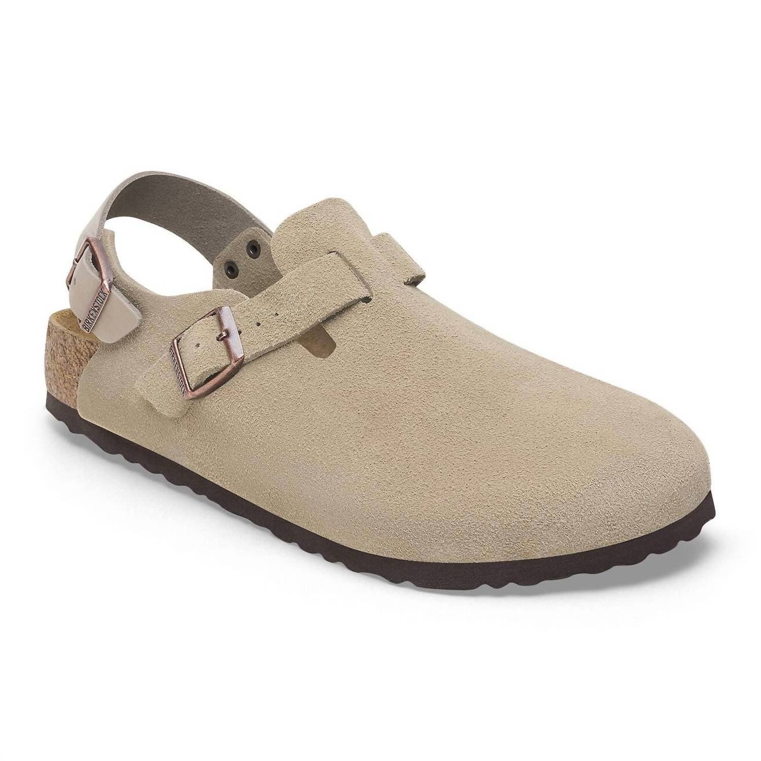 Birkenstock New w/ Box Tokio II Taupe Suede Narrow 1028323 Select Size 36
