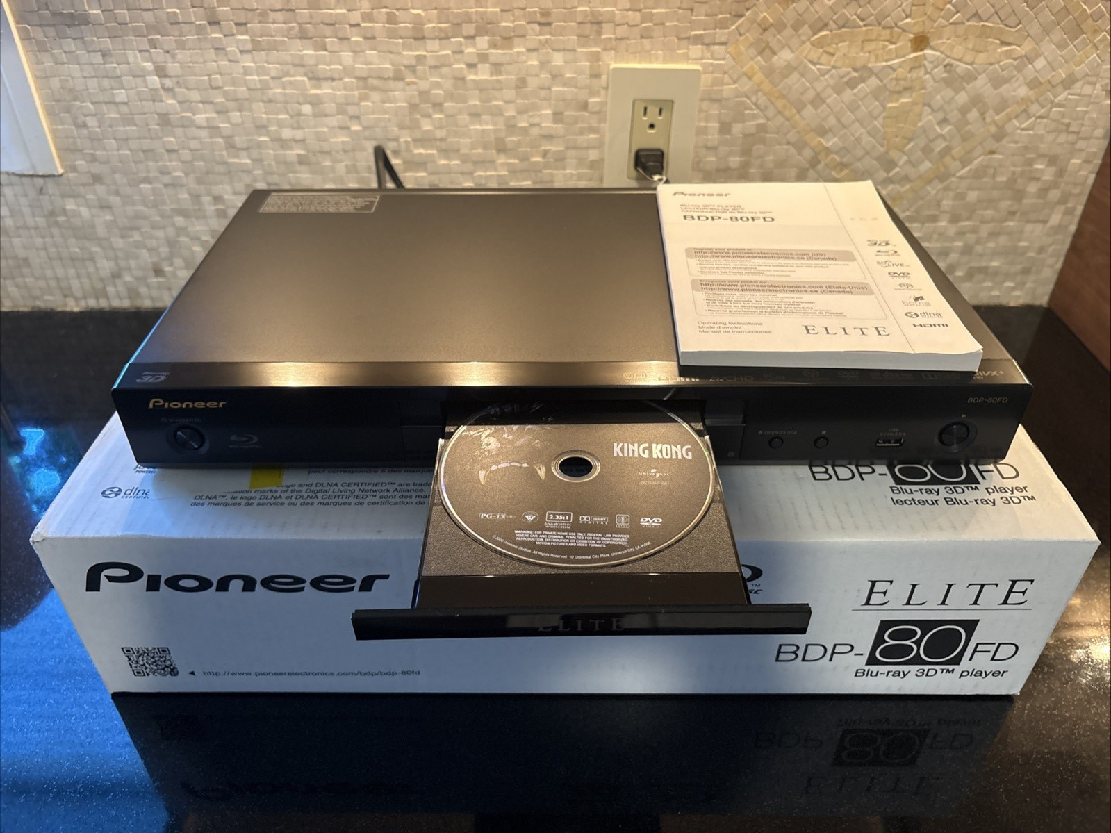 Pioneer Elite BDP-80 FD Blu-Ray 3D Player Open Box 📦 Remote Owner’s Manual Pioneer Elite BDP-80 FD Blu-Ray 3D Player Open Box 📦 Remote Owner’s Manual
