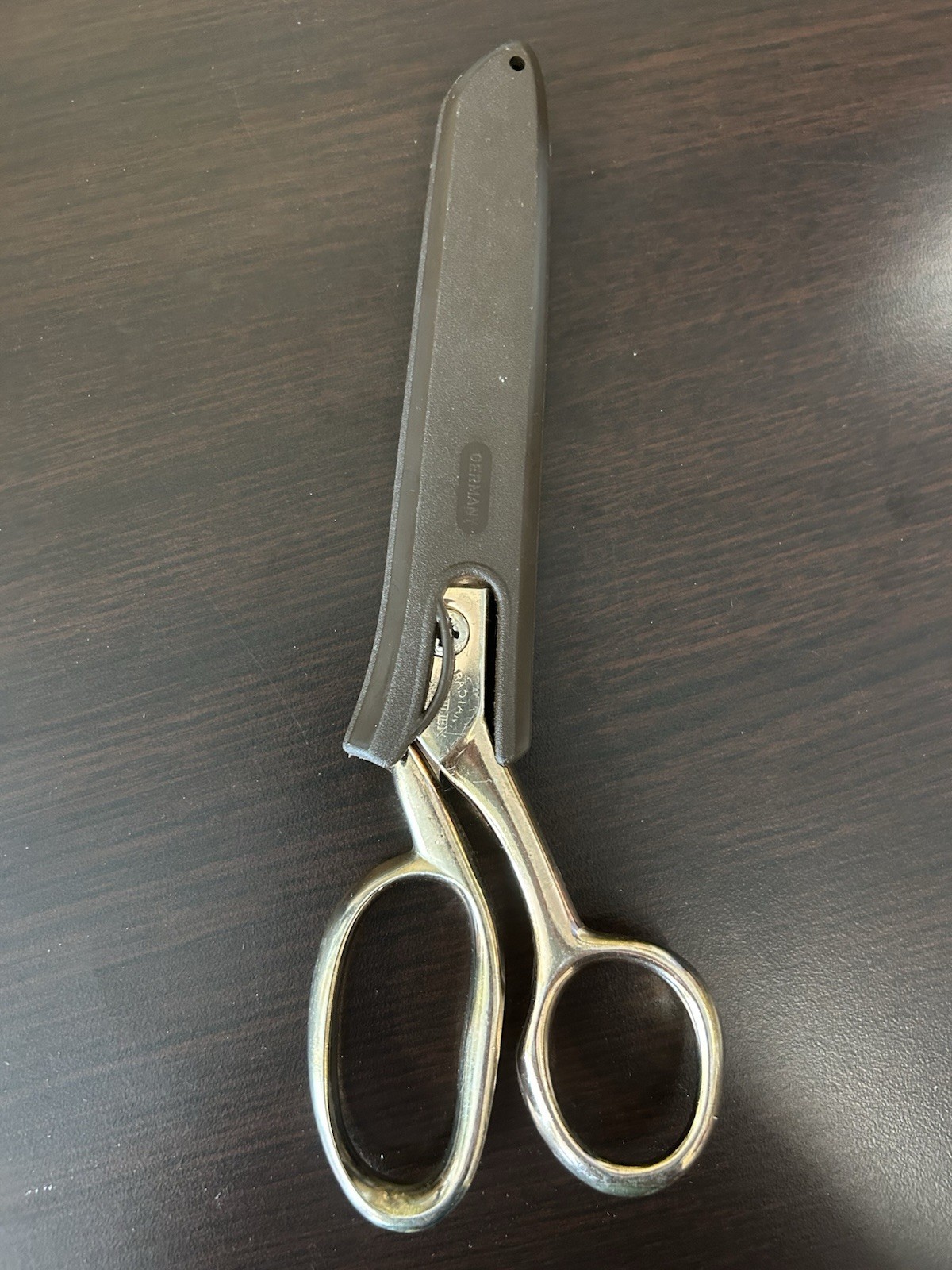 Vintage Gingher Gold Plated Steel Dressmaker Shears 8” Sheffield England