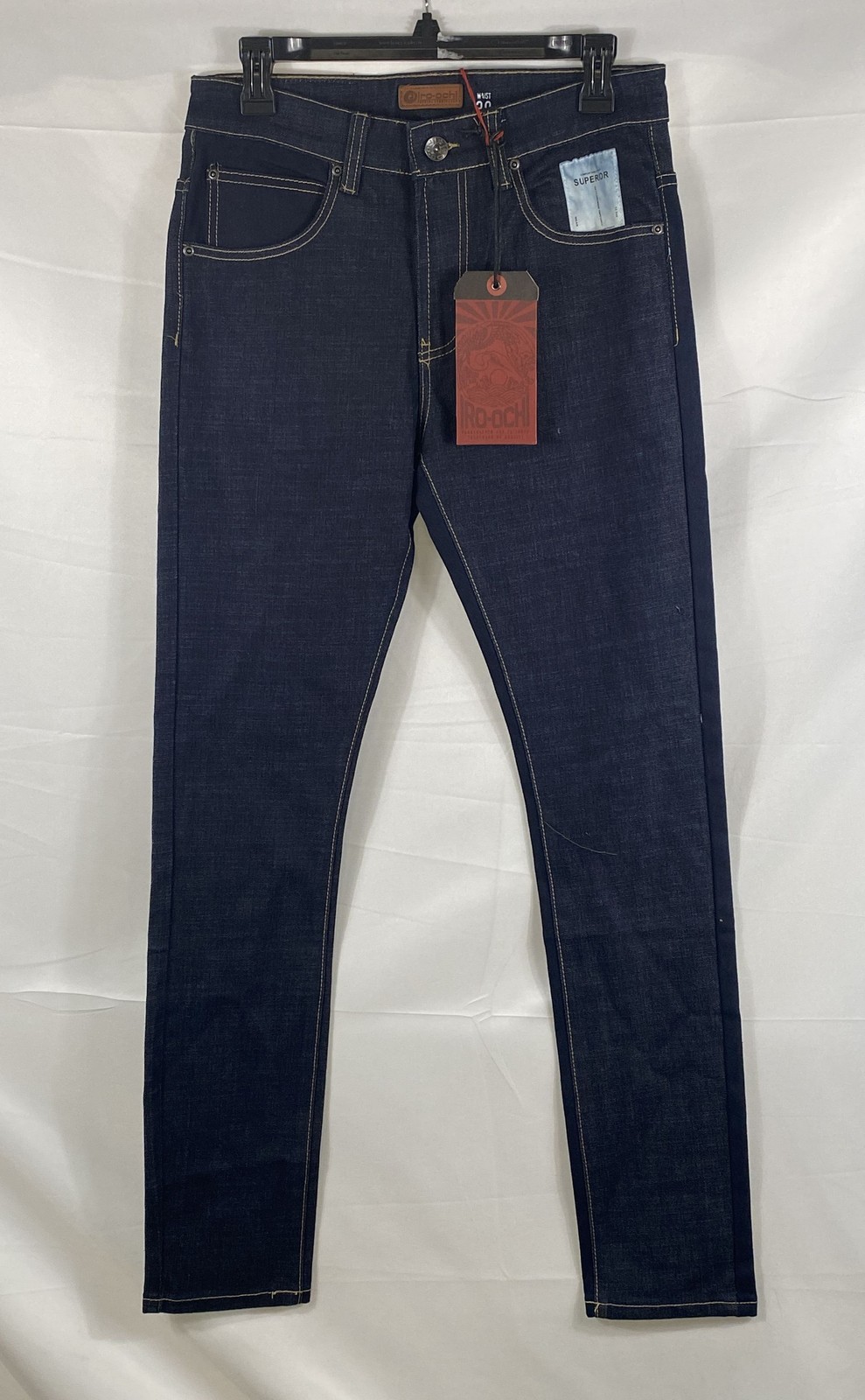 IRO-OCHI Men\'s Blue Premium Natural Indigo Denim Jeans NWT Sz 30x32