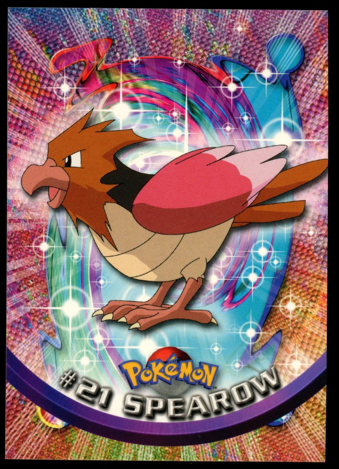Spearow #21 1999 Topps Pokemon TV Animation Edition Series 1 Blue Logo NM