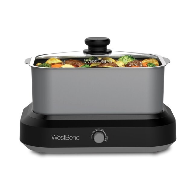 West Bend 5-Quart Medium Slow Cooker Gray 87905 New in box