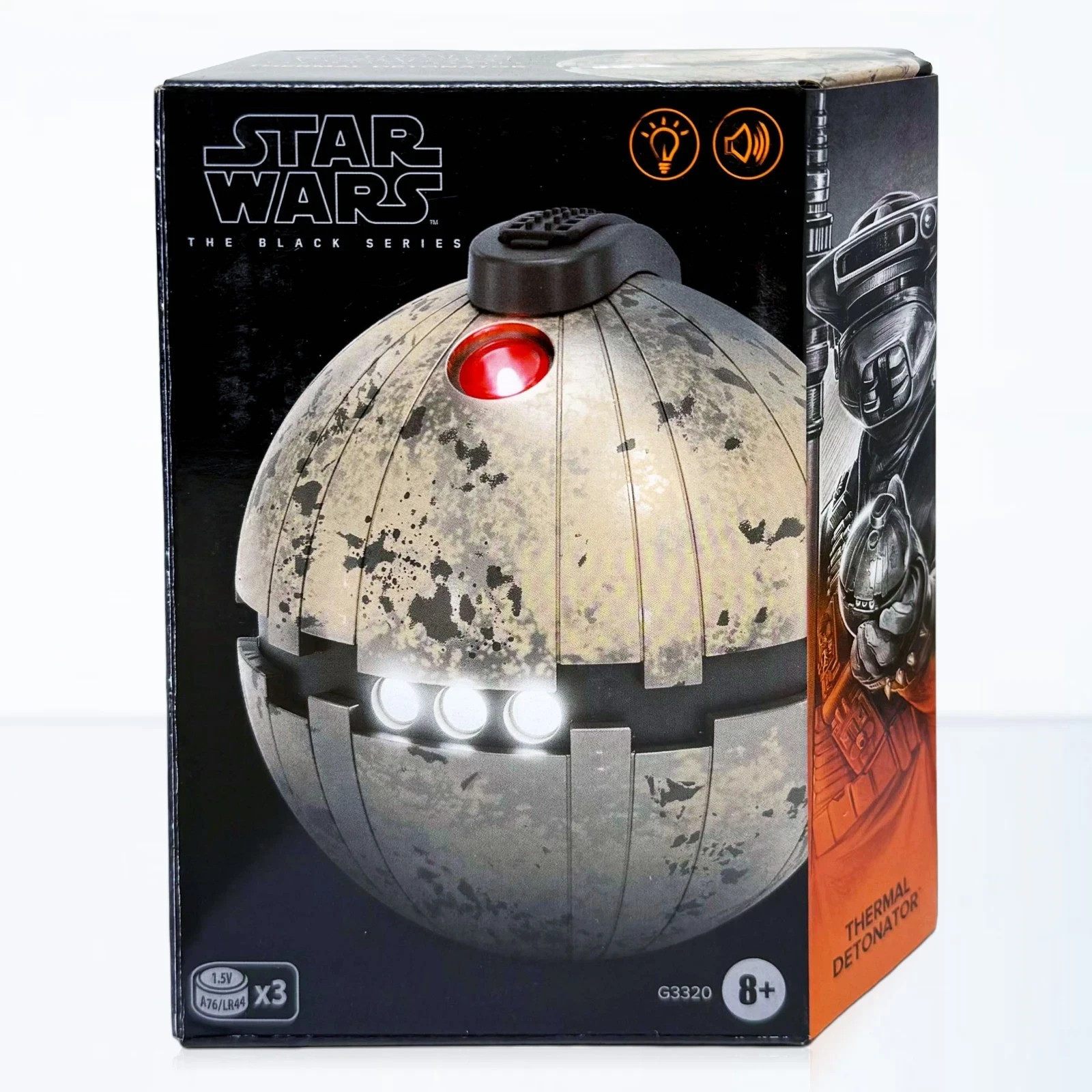 Hasbro Star Wars Black Series Movie Prop Replica Electronic Thermal Detonator Hasbro Star Wars Black Series Movie Prop Replica Electronic Thermal Detonator