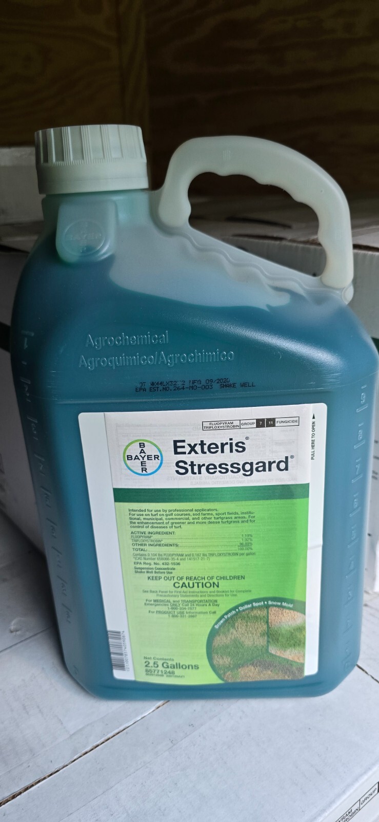 Bayer Exteris Stressgard Fungicide 2.5 Gallons for Golf Course Sod Farm Turf Bayer Exteris Stressgard Fungicide 2.5 Gallons for Golf Course Sod Farm Turf