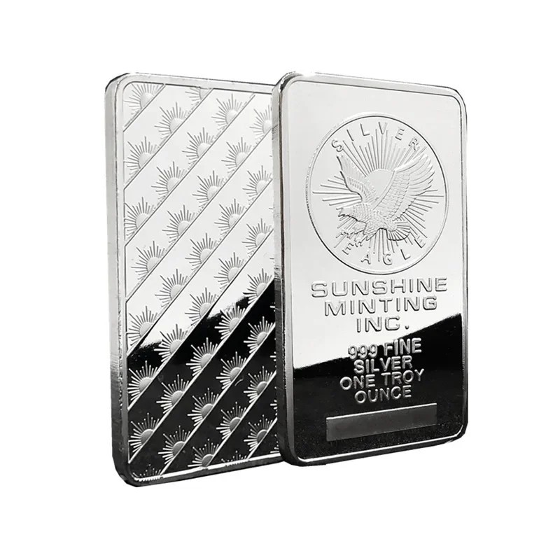 1 oz Sunshine Minting Silver Bar .999 Fine Sealed Bullion 1 oz Sunshine Minting Silver Bar .999 Fine Sealed Bullion