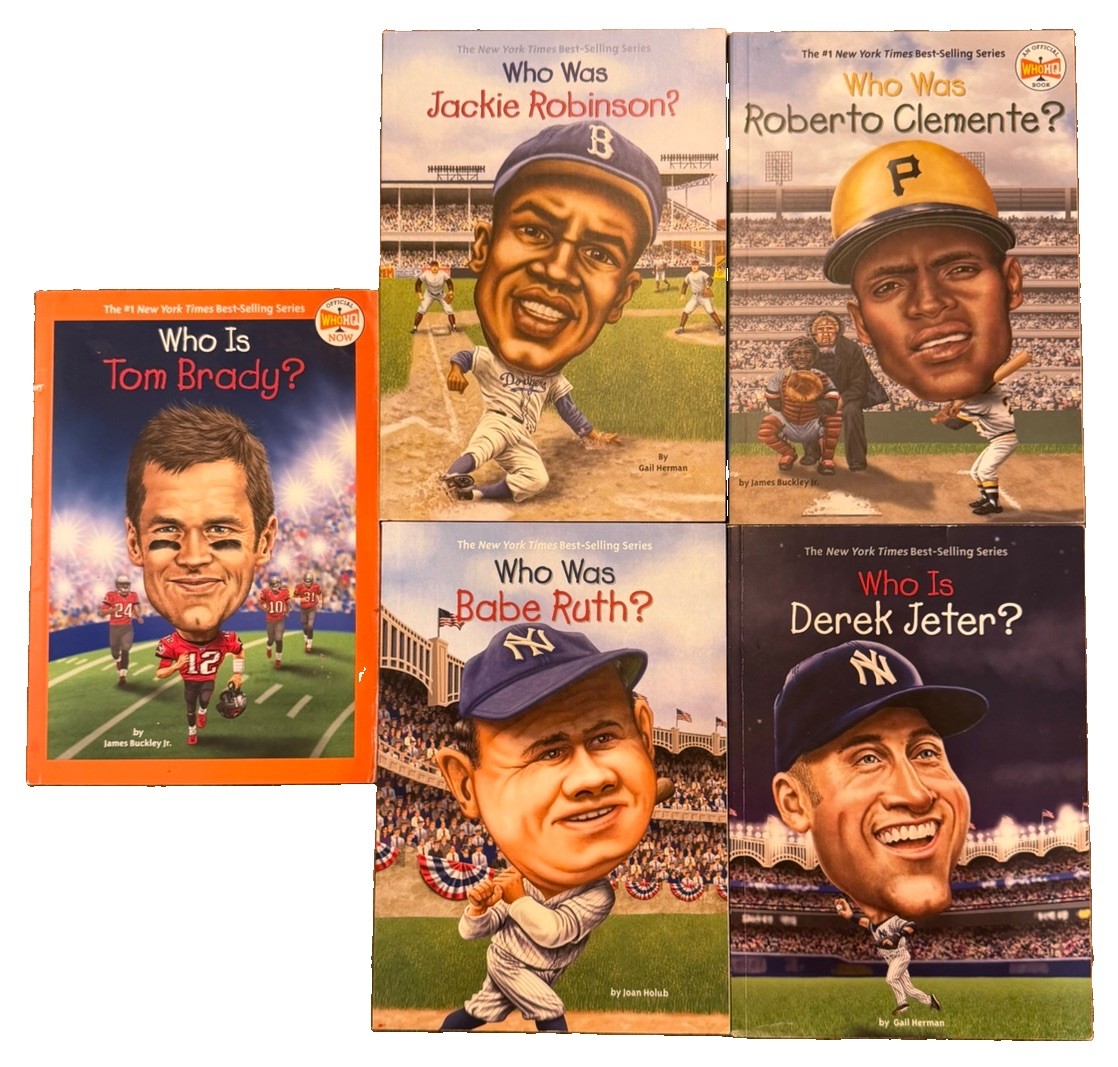Who Was Who Is Who HQ Sports Biography Lot 5 Brady Jeter Ruth Robinson Clemente
