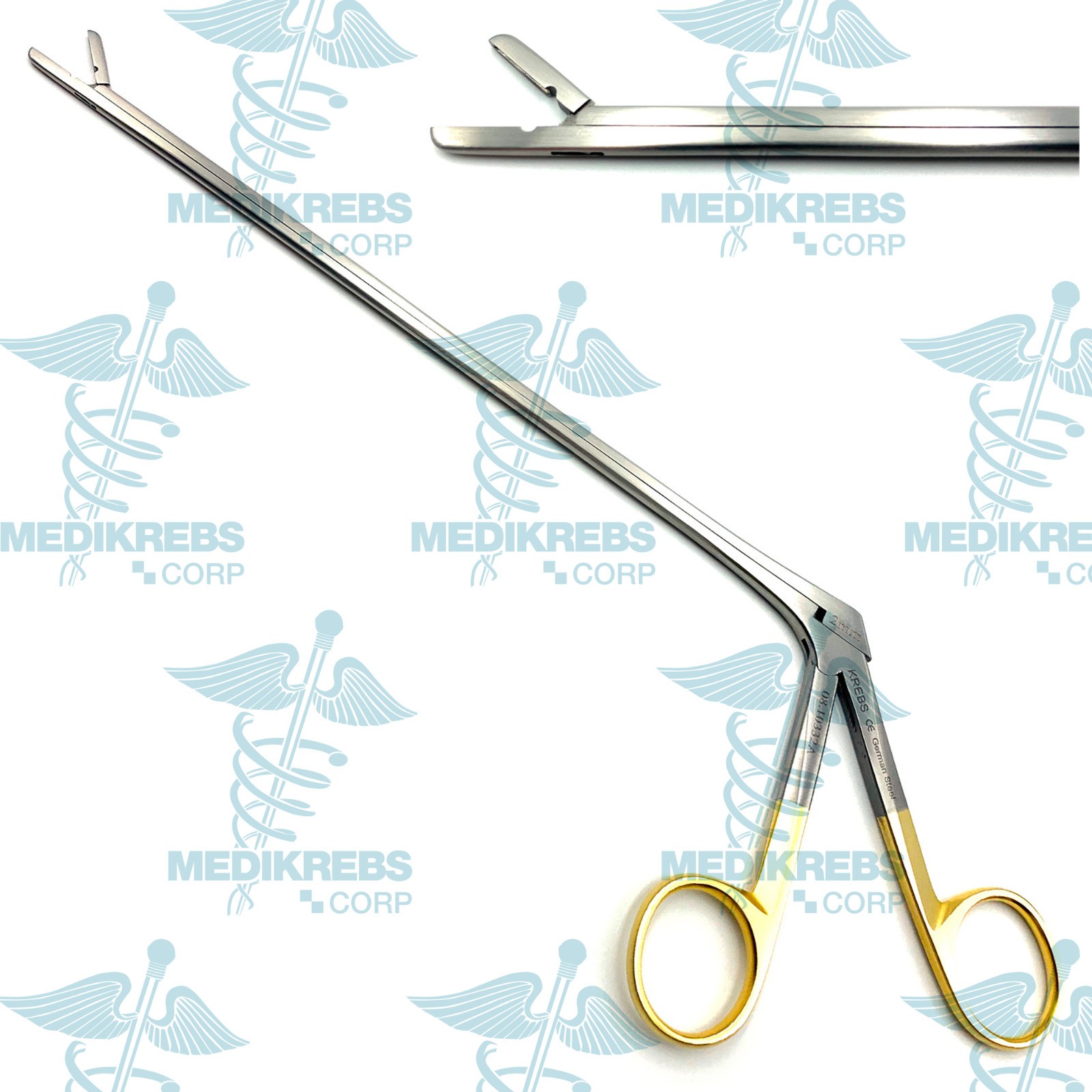 Caspar Intervertebral Disc Rongeur 2mm x 22cm Straight Cushing O.R Grade Steel