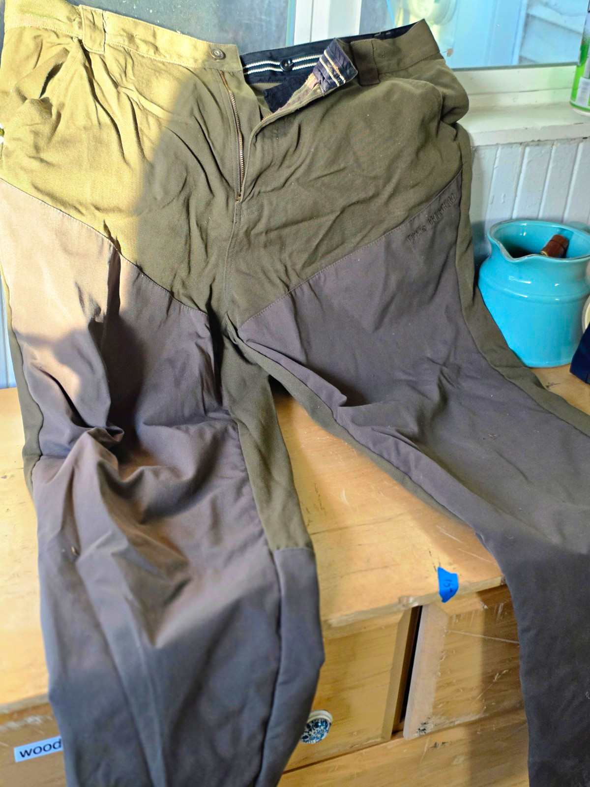 Cabela\'s Men\'s Lined Nylon Hunting Pants Solid Brown/Tan 42 Regular L34