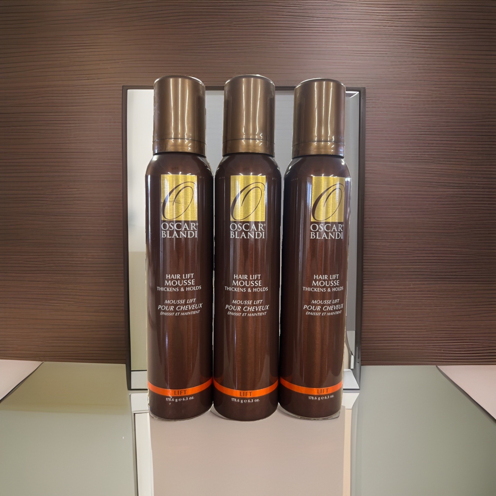 Oscar Blandi Hair Lift Mousse Thickens And Holds 6.3 Oz Lot Of 3 Mousse Lift