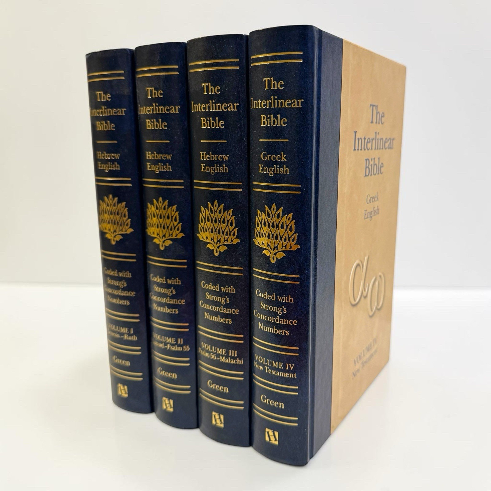 The Interlinear Bible Hebrew Greek English 4 Volume Set Jay P Green Strongs Box