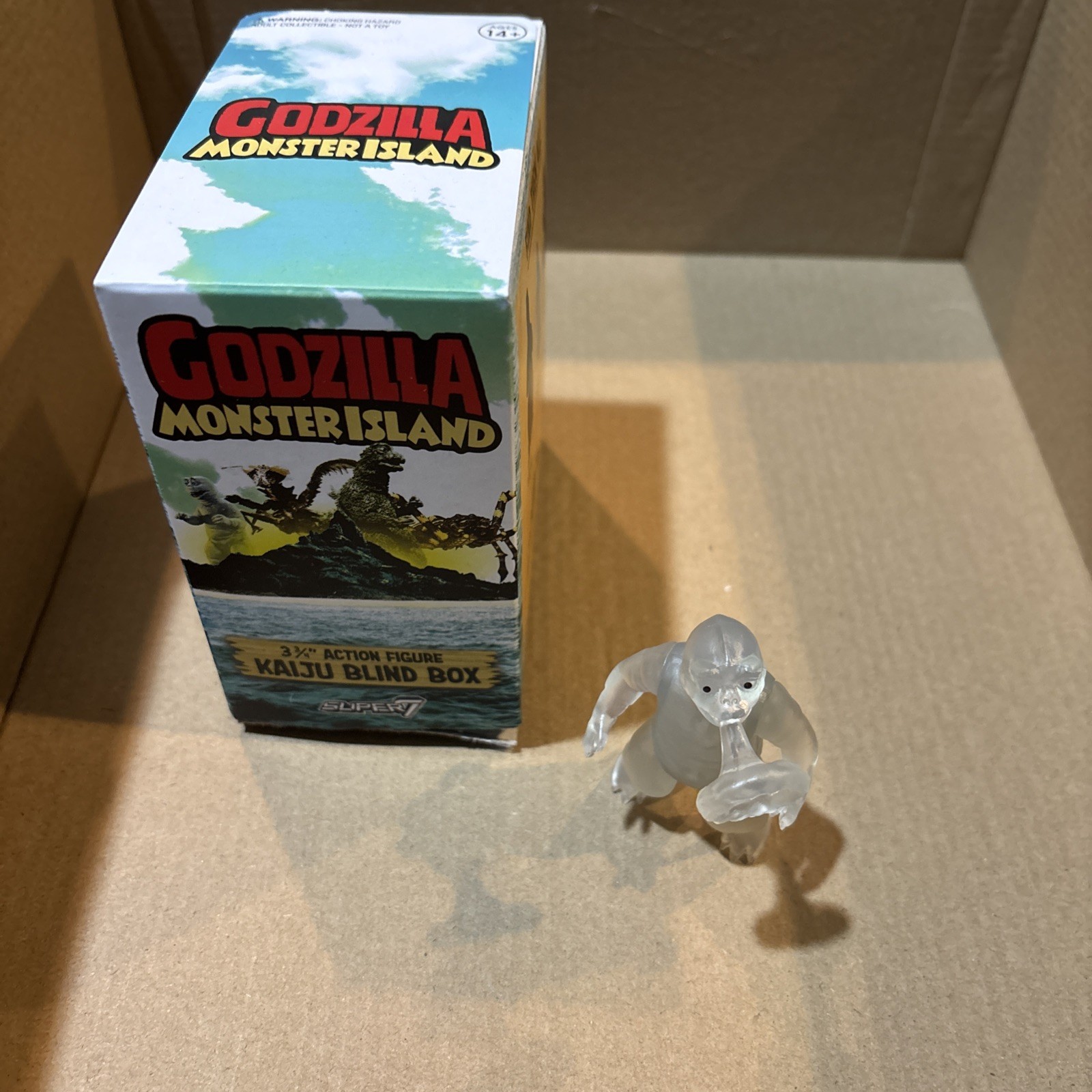 Son of Godzilla CHASE Minilla Minya Clear 1967 Monster Island Blind Box Super7 Son of Godzilla CHASE Minilla Minya Clear 1967 Monster Island Blind Box Super7