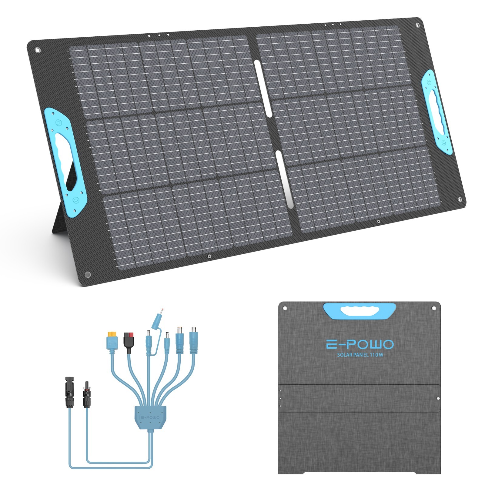 E-POWO 110W 220W 400W Portable Solar Panel USB Folding for Ecoflow Jackery Anker
