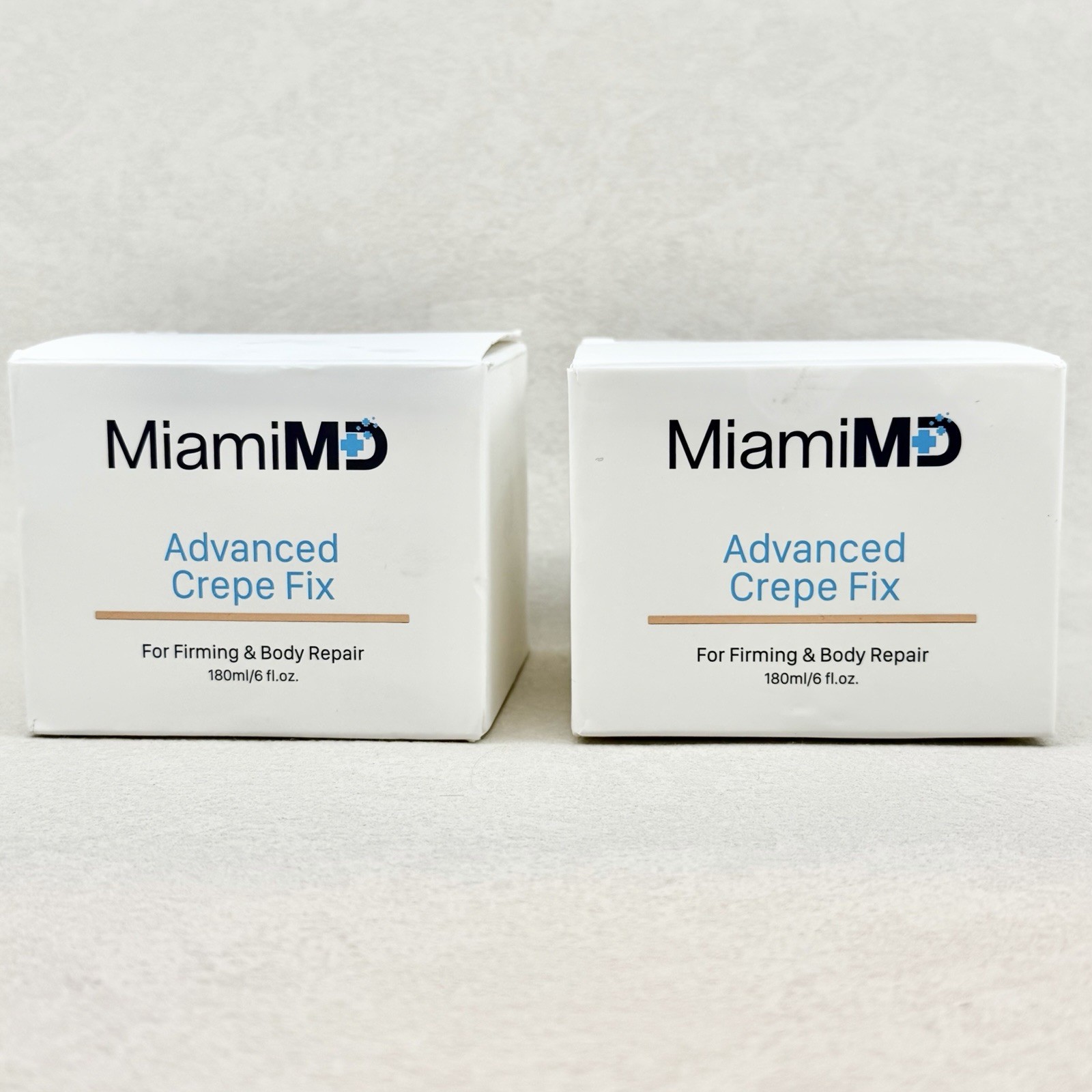 2 PACK 6oz MiamiMD (Miami MD) NEW ADVANCED CREPE FIX For Firming & Body Repair 2 PACK 6oz MiamiMD (Miami MD) NEW ADVANCED CREPE FIX For Firming & Body Repair