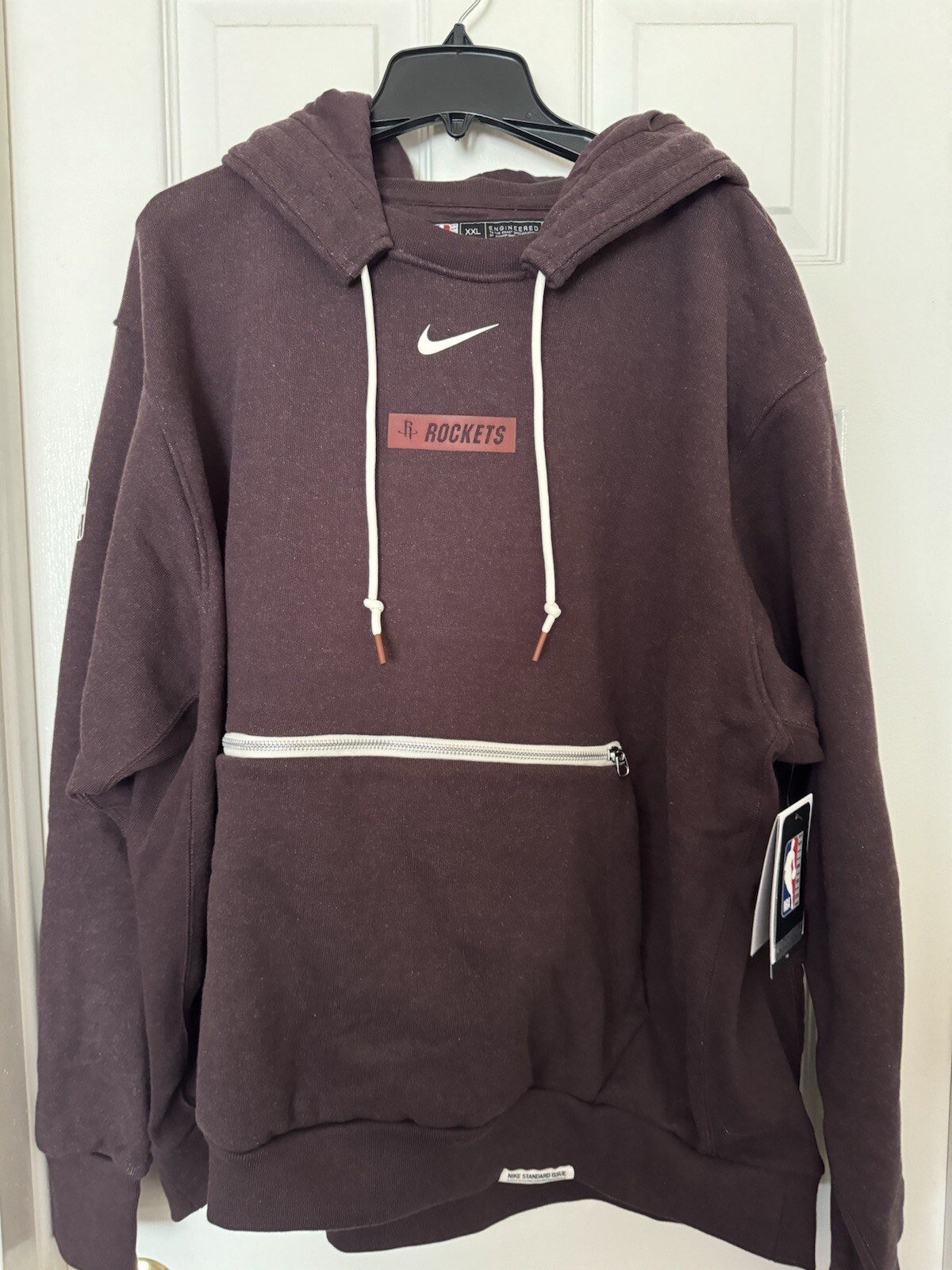 Nike Men’s XXL-TALL Houston Rockets Standard Issue Heavyweight Hoodie DN7887-203