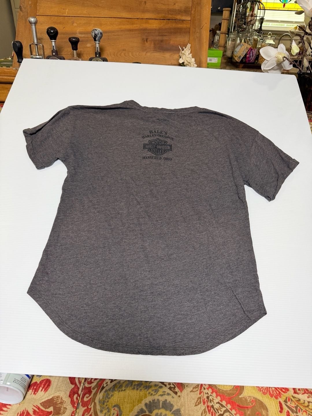 Harley-Davidson T-Shirt Size L Gray Mansfield Ohio Graphic Women’s Harley-Davidson T-Shirt Size L Gray Mansfield Ohio Graphic Women’s