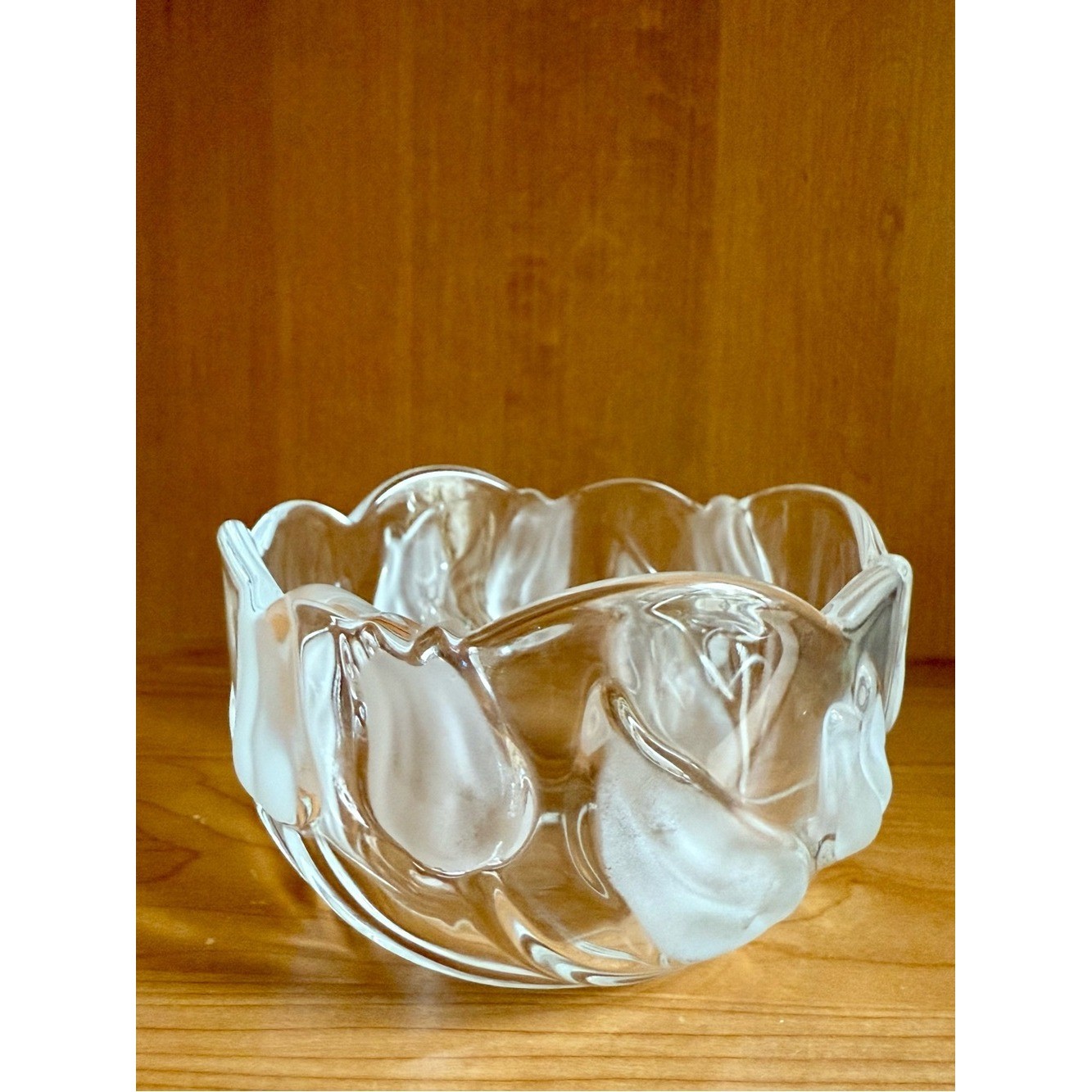 Vintage Mikasa Nadine Frosted Tulip Salad/Fruit Bowl - Scalloped Edge, 6 inches