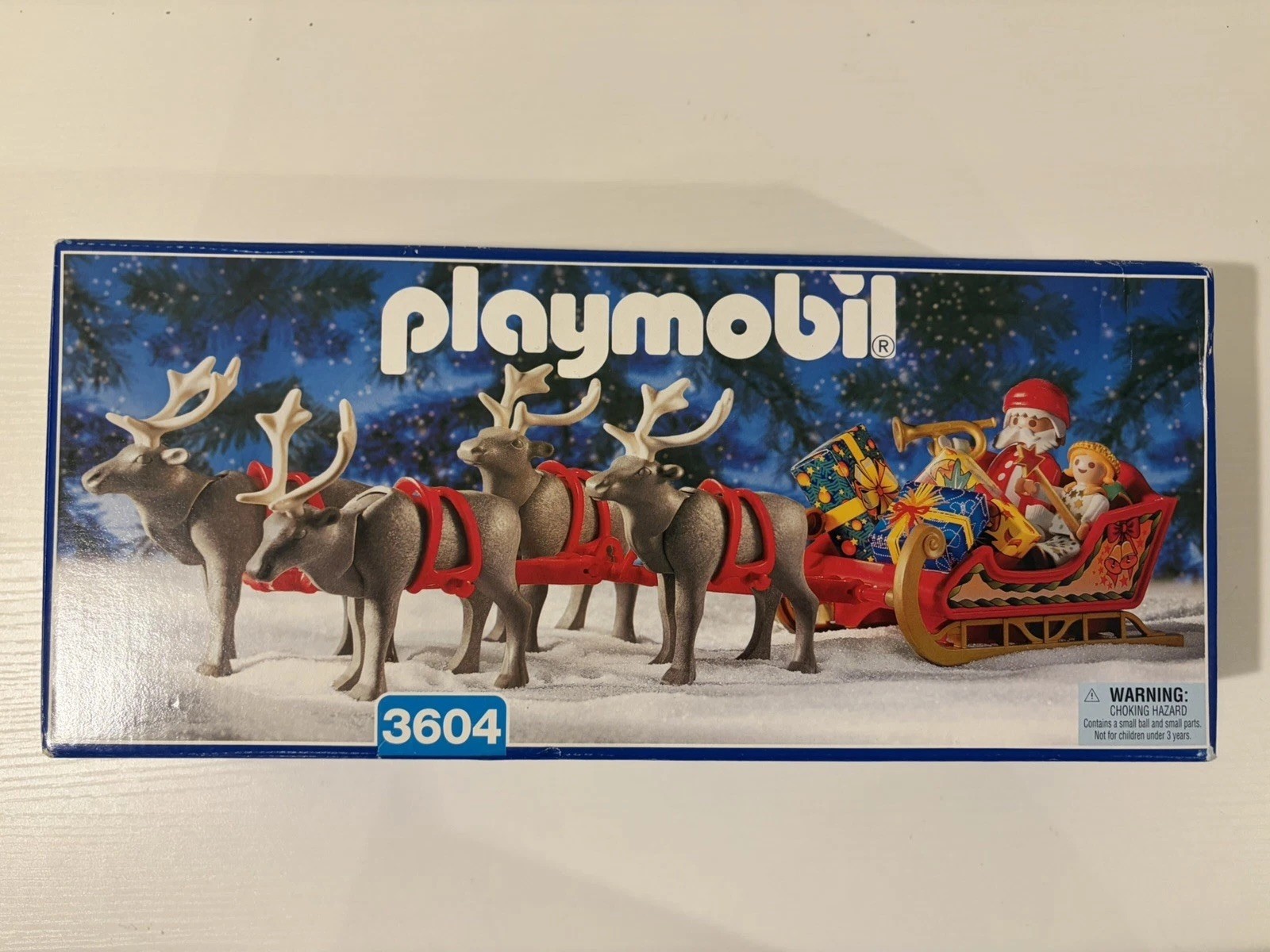 Vintage Playmobil 3604 Santa’s Magic Sleigh Christmas Set Santa Reindeer-NEW Vintage Playmobil 3604 Santa’s Magic Sleigh Christmas Set Santa Reindeer-NEW