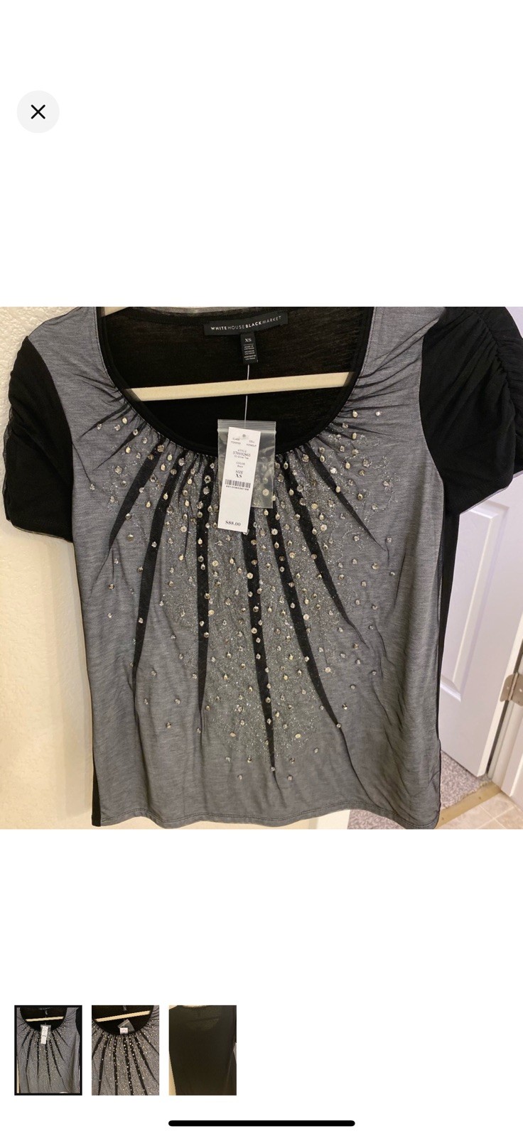 NWT brand new  Cute top with sparkles from WHBM