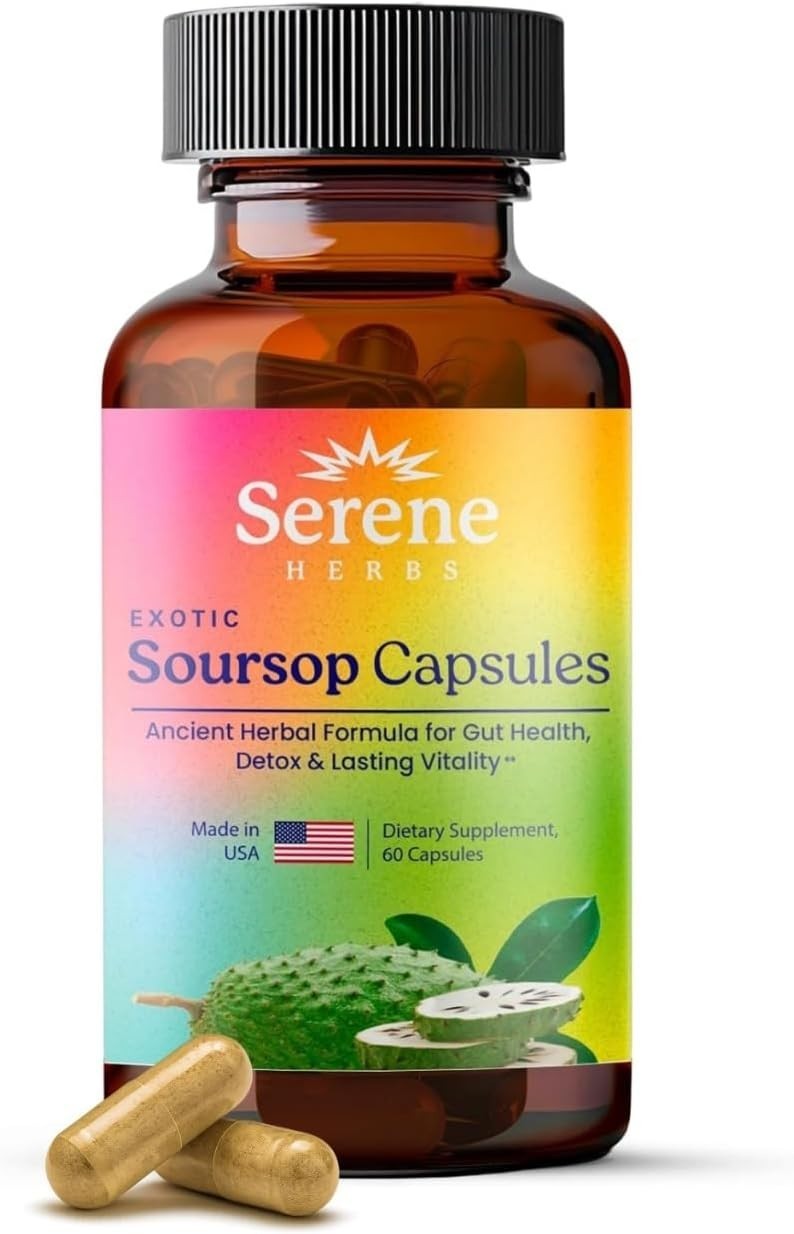 Serene Herbs Exotic Soursop Capsules 60 Capsules - 