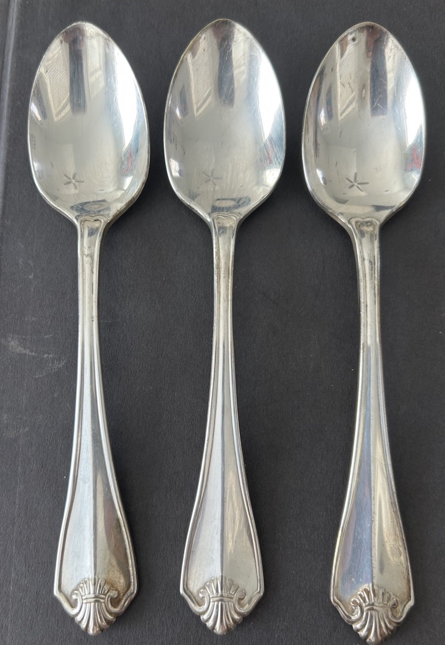 Vtg Rogers Oneida 1811 King James Silverplate Teaspoon Set of 3 Flatware